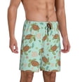 thumbnail image 2 of Sikiie Cute Sea Turtles Mens Pajama Shorts, Lightweight Lounge Pant with Pockets Soft Sleep Pj Shorts for MenXX-Large, 2 of 6