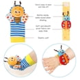 thumbnail image 3 of Wrist Rattle Foot Finder Socks Set for Baby Arm Hand Rattle Feet Leg Ankle Socks Newborn Soft Sensory Toys Baby Socks Newborn Rattles Toys Easter Gifts 0-3 6-12 Months Infant Girl Boy, 3 of 10