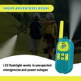 thumbnail image 5 of onn Kids' Walkie Talkies, Up to 16 Mile Range, 22 Channels, LED Flashlight, 2 Pack, 5 of 13
