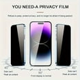 thumbnail image 5 of 3-pack privacy protection high appearance, iPhone anti-peeping strengthened film suitable for iPhone 16 15 promax pro 15 Plus/16 Plus strengthened glass, 5 of 5
