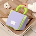thumbnail image 1 of Hxlamzoo Portable Hanging Hook Cosmetic Bag – Large Capacity Multi-Compartment Waterproof Travel Toiletry Organizer with Polyester Fabric, 1 of 6
