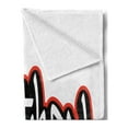 thumbnail image 2 of Jonathan Soft Flannel Fleece Throw Blanket, Teenage Boys Name Graffito Urban Arts Illustration Youthful Modern, Cozy Plush for Indoor and Outdoor Use, 60" x 80", Vermilion White, by Ambesonne, 2 of 5