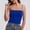 Blue, variant on MORESEC Women Square Neck Sleeveless Tank Tops for Summer Casual Basic Solid Tee Shirts Cute Vacation Clothes, Pink Free Size