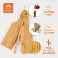 thumbnail image 3 of KneadEat Gnocchi Board Set - Authentic Bamboo Wooden Italian Pasta Maker Tools - Butter Maker - Pasta Shaper Tools - Garganelli, Cavarola, Cavatelli, Tortellini., 3 of 7
