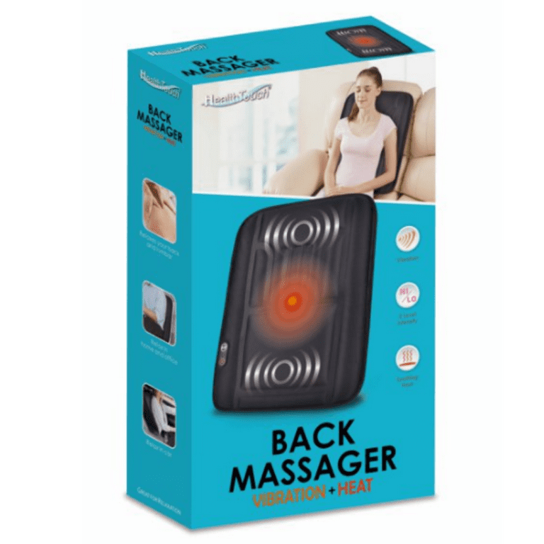 Health Touch Back Massager with Soothing Heat and Vibration H-2076