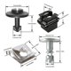 thumbnail image 3 of sweethay 20 piezas/Kit debajo de la cubierta de la caja de cambios del motor tornillo portátil extraíble reemplazo de la tuerca del automóvil Vehículos, repuestos y accesorios Mis, 3 of 6