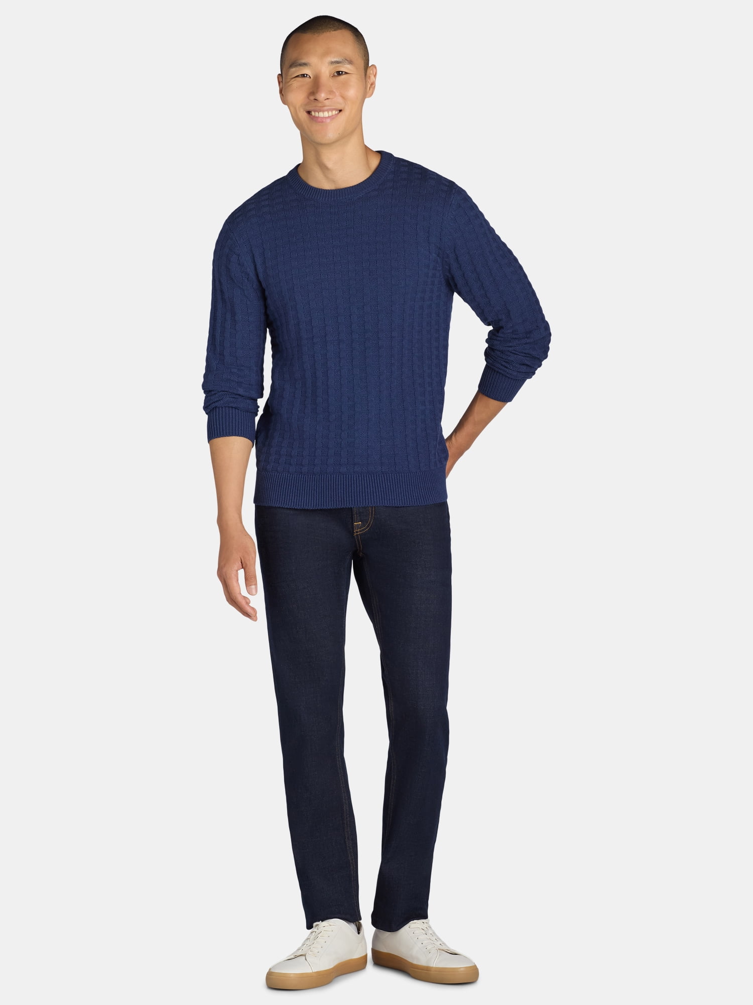 Tribekka 44 Men's Textured Crewneck Sweater, Sizes XS-3XL