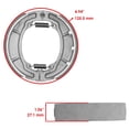 thumbnail image 4 of Caltric Front & Rear Brake Shoes Compatible with Suzuki Lt80 Lt-80 Quadrunner 80 1997-2000, 4 of 4