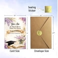 thumbnail image 3 of Christian Graduation Card for Her, Religious Graduation Card, Inspirational Congrats Card for Daughter, Granddaughter, Sister or Friend, with Kraft Envelope and Gold Seal Sticker, 3 of 5