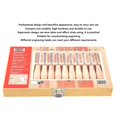 thumbnail image 3 of 10Pcs Wood Carving Tools High Hardness Wood Handle Carving Knife Chisel Kit Set Woodworking Hand Tool DIY Woodworking Sculpting, 3 of 7
