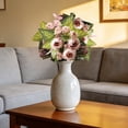 thumbnail image 6 of Lilixerw Peonies Artificial Flowers,Small Silk Flowers for Home Decor Indoor Fake Bouquet Faux Floral Arrangements Dining Table Centerpieces for DIY Party Decor,Coffee,11.8 inch, 6 of 7