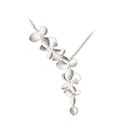 

Tmosphere Women Ladies Fashion Orchid Flower Shape Pendant Gold Silver Plated Flower Ne