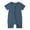 Navy, variant on Baby Boys Girls Romper Jumpsuits, 2-Pack Cotton Short Sleeve Sleeper with 2-Way Zipper, Footless Sleep and Play Pajamas 3-24 Months