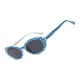 thumbnail image 5 of Gafas de sol retro para mujer con montura gruesa estampada Tartán, 5 of 7