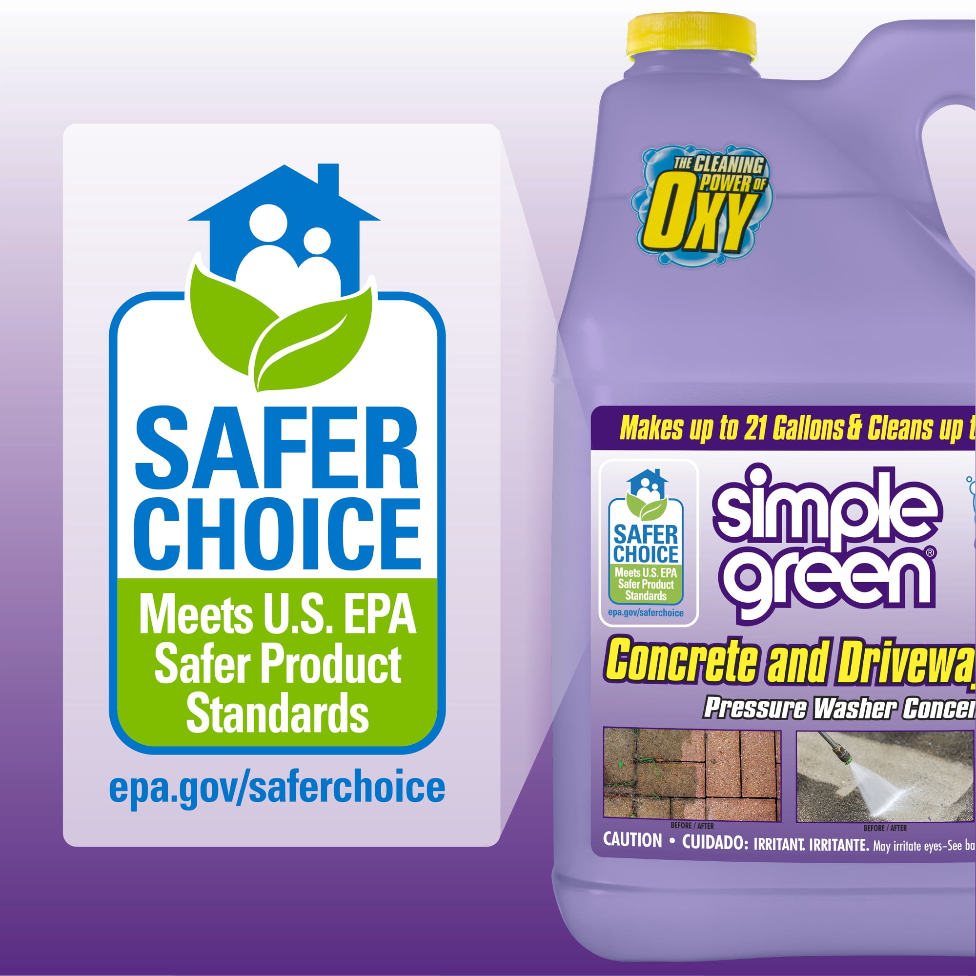 Simple Green Oxy Solve Concrete and Driveway Pressure Washer Concentrate 1 Gallon