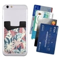 thumbnail image 2 of YFYANG Universal Adhesive Cell Phone Card Holder, Vintage Watercolor Coconut Tree Pattern Leather Cell Phone Wallet Sticker, 2 of 6