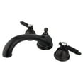 thumbnail image 3 of Kingston Brass Roman Tub Faucet, Polished Chrome, Deck Mount KS3351GL, 3 of 4