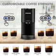 thumbnail image 2 of Espresso Pod Machine, 3 in 1 Coffee Machine for Nespresso Capsules OriginalLine, Dolce Gusto Coffee Pods and Ground Espresso, 19 Bar, Black, 2 of 8