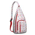 thumbnail image 1 of Dots Design Sling Backpack - Modern Colorful Polka Pattern Shoulder Bag, Durable Pack for Cycling & Shopping, 1 of 4