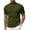 Army Green, variant on Men's Short Sleeve Mock Turtleneck Sweater - Ribbed Knit Solid Casual Basic Pullover Tee
