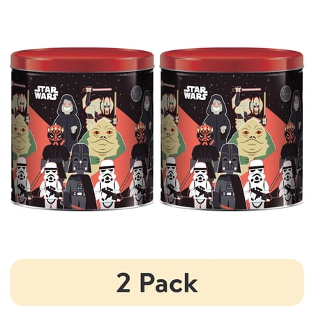(2 pack) GiftPop Holiday Popcorn Tin, Star Wars® Villains, Assorted Popcorn, 21 oz.