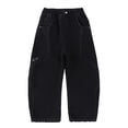 thumbnail image 4 of Auroural 5T Boys Pants Outfit Children's Solid Color Leisure Sports Wide Leg Pants Full Length Pants Pants, 4 of 8