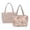 Vintage Rose Patchwork Print, variant on Pzuqiu Vintage Sunflower Print Large Quilted Tote Bag for Women Lightweight Puffer Tote Shoulder Bag for Work Travel Daily Casual Use Versatile Everyday Carry