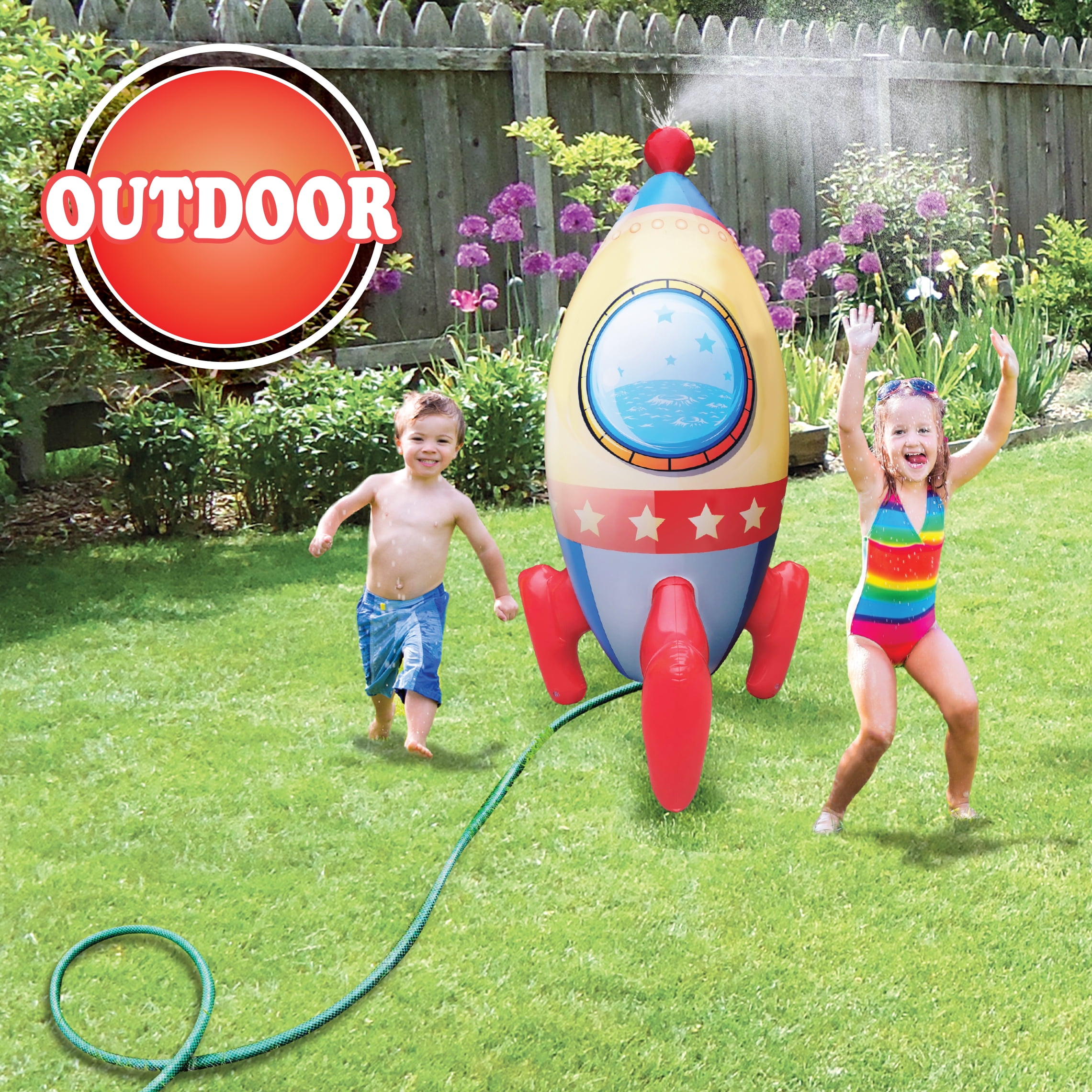 Outdoor Rocket Sprinkler Inflatable: Ultimate Summer Fun Toy