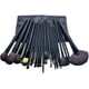 thumbnail image 5 of Set of 24 Professional Makeup Brushes Synthetic Wood Handle Makeup Brush Kit with Leather Case, 5 of 5