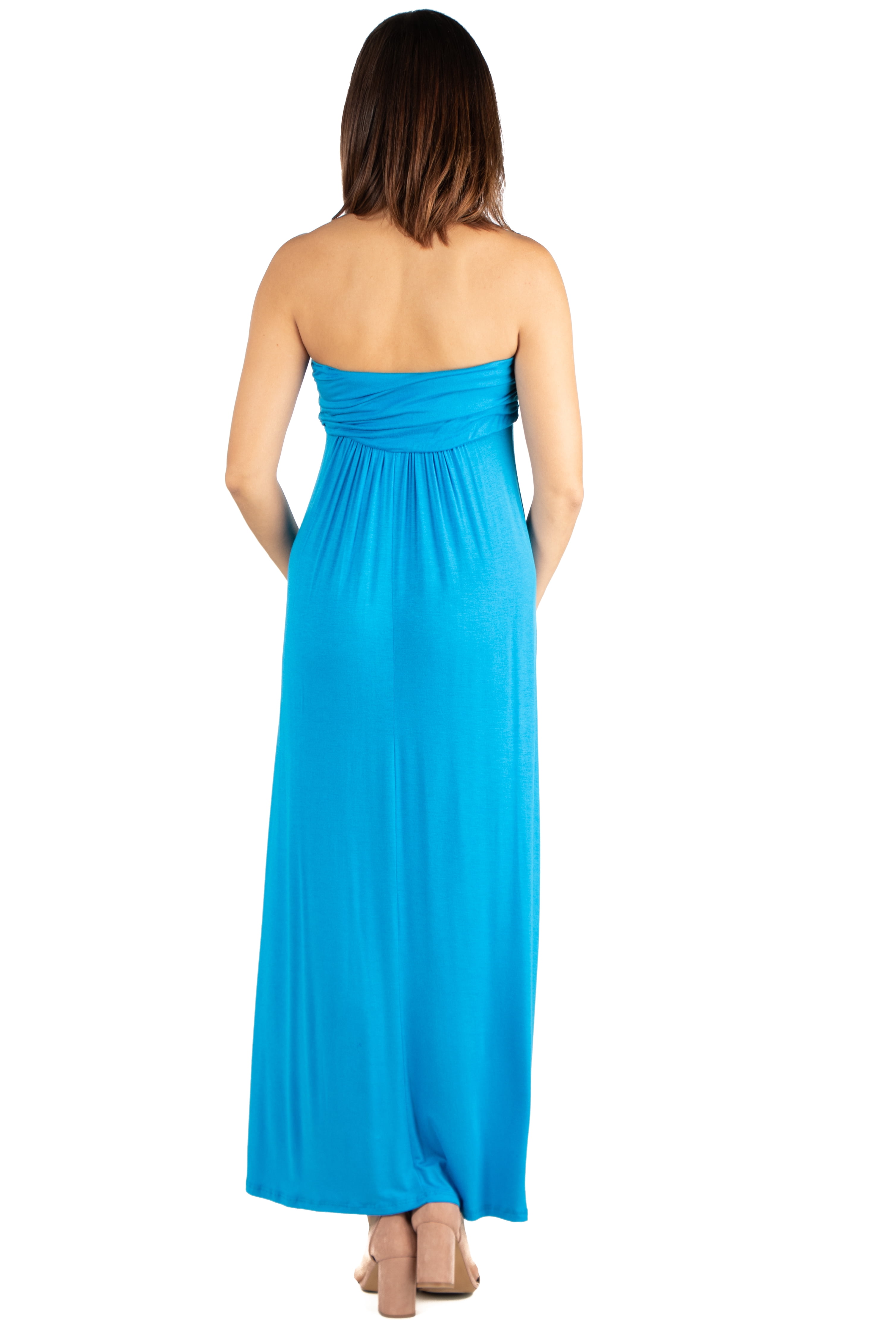 Women's Strapless Maxi Dress