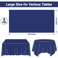 thumbnail image 2 of 4 PCS Picnic Table Cover with Bench Covers, Black Plastic Table Cloths, 54 X 108 in Disposable Waterproof Rectangle Table Covers for Camping Birthdays Weddings Parties Christmas, 2 of 7