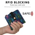 thumbnail image 4 of Small Wallet For Women Bifold Leather Pocket Coin Credit Card Holder With RFID Blocking A Mandala-patterned, 4 of 6