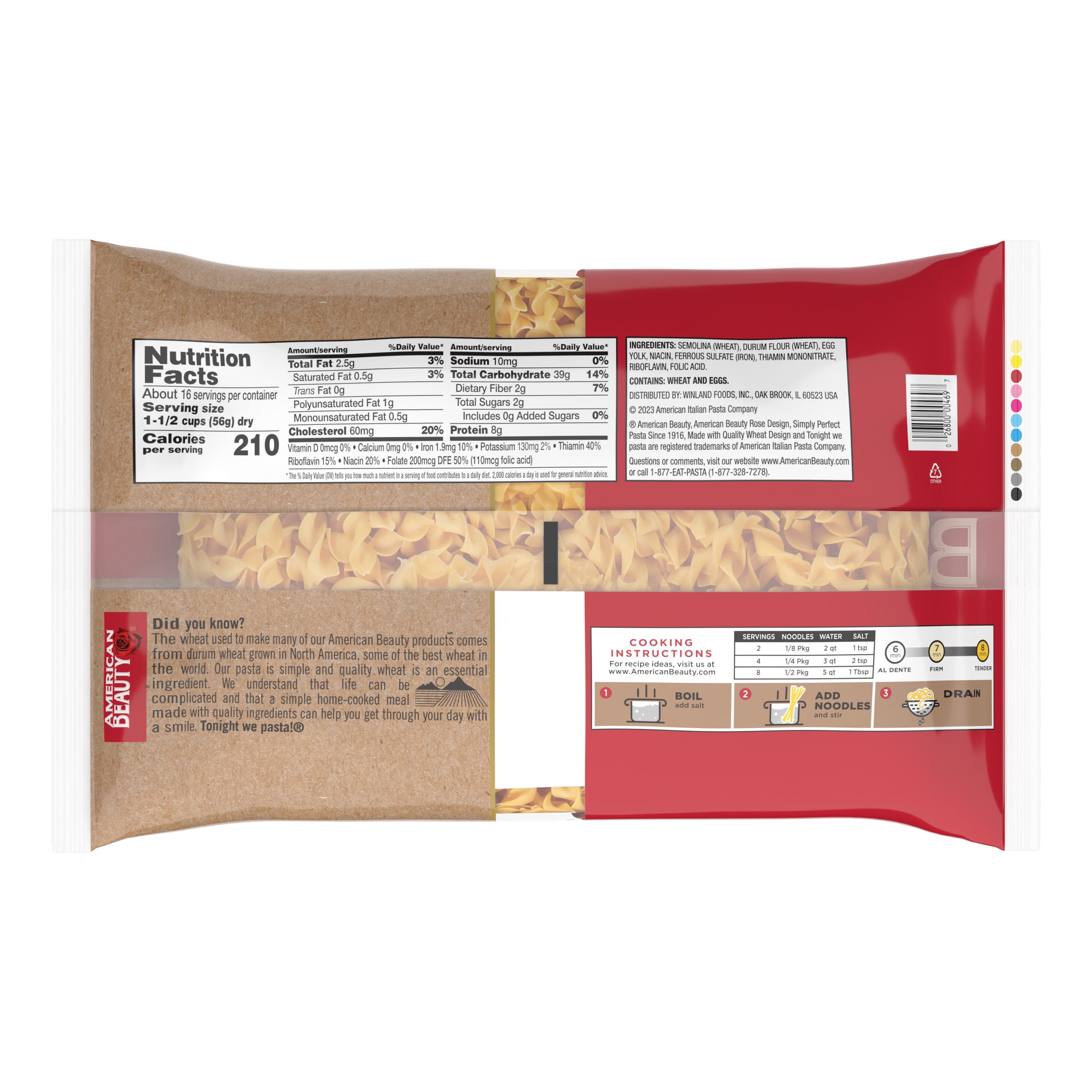 American Beauty 32 oz Extra Wide Egg Noodle