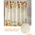 thumbnail image 6 of Shower Curtain, Watercolor Pumpkins Eucalyptus Leaves Waterproof Shower Curtain Set with Hooks for Bathroom Showers,Stalls and Bathtubs,36x72In Thanksgiving Day, 6 of 7