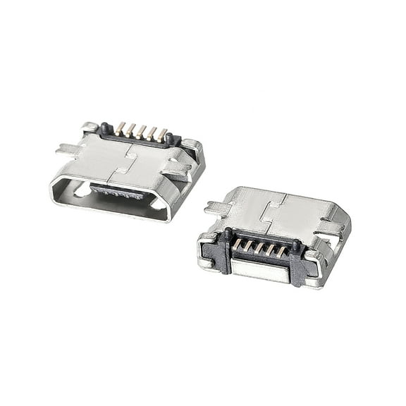 Uxcell 5-Pin DIP 180 Degree Female Mini PCB USB Socket 30 Count