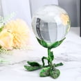thumbnail image 5 of Uxcell Crystal Ball Stand, Sphere Display Stand Photography Props for 50 to 80mm Crystal Balls Rose Shape, Green, 5 of 5
