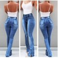 thumbnail image 2 of CBGELRT Elegant Jeans for Women High Waist Female Black Jeans for Women High Waist Women High Waisted Skinny Denim Jeans Pocket Stretch Slim Button Pants Jeans, 2 of 8