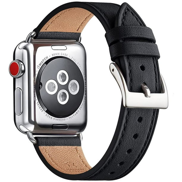 WFEAGL Leather Bands Compatible with Apple Watch Band 38mm 40mm 41mm, Top  Grain Leather Band Replacement Strap