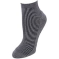 thumbnail image 3 of Gold Toe  Quarter Lenght Ribbed Comfort Seams Socks (6 Pairs) (Women), 3 of 6