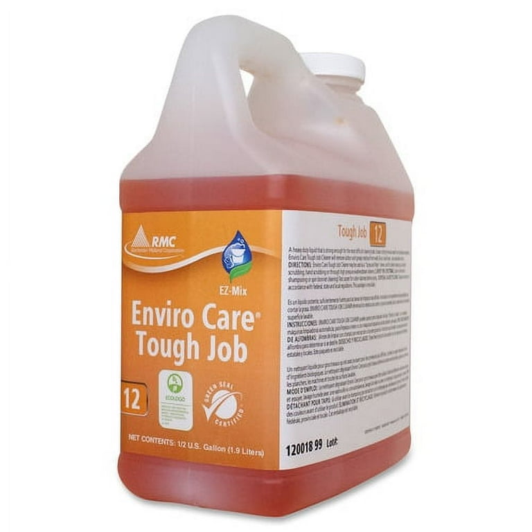 RMC Enviro Care Tough Job Cleaner - For Hard Surface - Concentrate - 64.2 fl oz (2 quart) - 4 / Carton - Heavy Duty, Bio-based - Orange