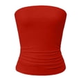 thumbnail image 4 of QGJZVUNL Sleeveless Womens Summer Tops Strapless Cropped Tube Tops Basic Backless Summer Clothes Size S, 4 of 7