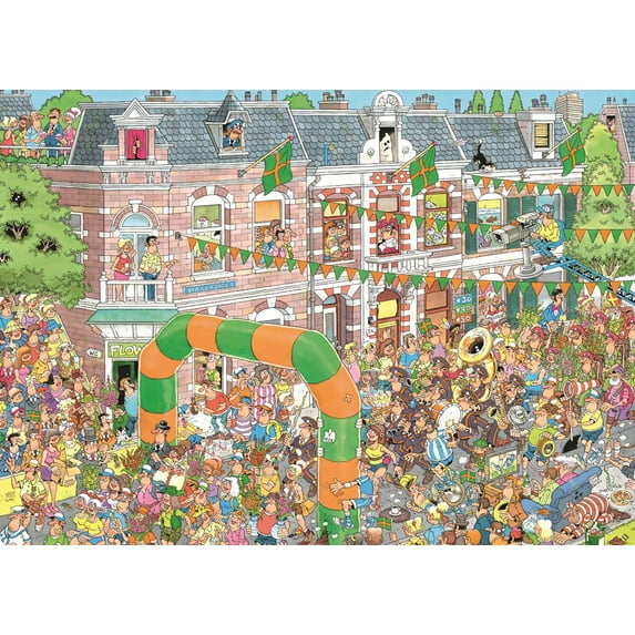 Jumbo Nijmegen Marches By Artist Jan van Haasteren 1000 Piece Graphics & Cartoons Jigsaw Puzzle