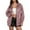 Red, variant on WENWU Women's Leather Jacket Long Sleeve Lapel Zipper Side Pocket Casual Trench Coat Women Snow Gear Tall Jean Jacket