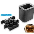 thumbnail image 1 of Crystal Clear Ice Ball Maker Silicone Ice Mold Tray Ice Cube Maker Tra, 1 of 4
