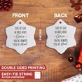 thumbnail image 3 of 3drose, Side by Side or Miles Apart Ciocia You Are Always Close at Heart Aunt, 3 inch Snowflake Porcelain Ornament, 3 of 7