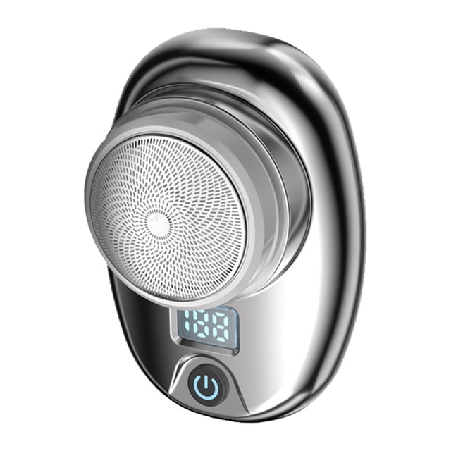 Maquinilla De Afeitar Afeitadora eléctrica portátil para hombre, recortadora de vello facial para regalos de Año Nuevo (Light Sliver) Tmvgtek Cuidado Belleza
