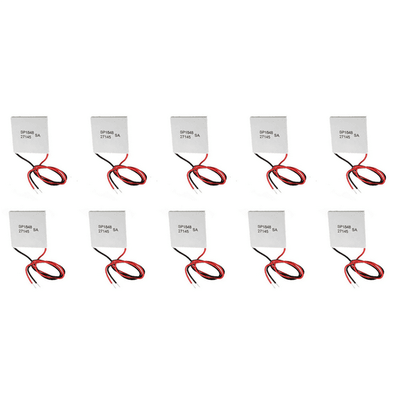 10Pcs 40X40mm Thermoelectric Power Generator SP1848-27145 Peltier TEG Module