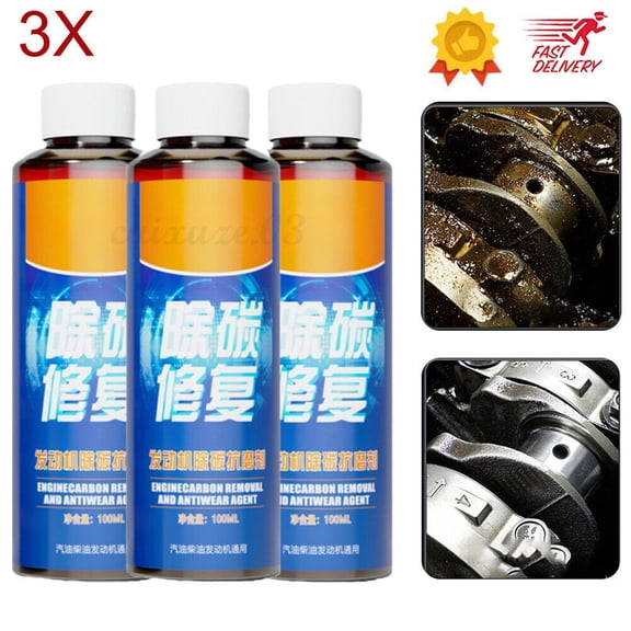 3X Engine Carbon Removal Repair Agent Highly Effective Anti-Wear Protectant New
