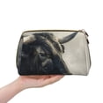 thumbnail image 4 of Naloa Mystical Bull in Fog Leather Makeup Bag for Purse Travel, Portable Small Cosmetic Organizer for Women and Girls, Make up Bag with Zipper, 4 of 8