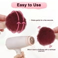 thumbnail image 4 of Uxcell 35-Pack Faux Fur Pom Poms, 1.2 Inch/ 3 cm Soft Fluffy PomPoms Balls Faux Rabbit Fur with Elastic Loop for DIY[Wine Red], 4 of 7